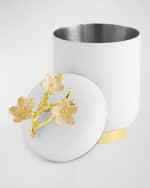 Image 3 of 4: Michael Aram Cherry Blossom Bath Canister