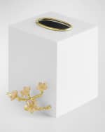 Image 2 of 5: Michael Aram Cherry Blossom Tissue Box Holder