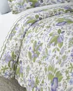 Image 1 of 2: Matouk Schumacher Pomegranate Linen Duvet Cover, KING
