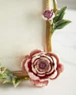 Image 3 of 3: Jay Strongwater Peony Photo Frame, 5" x 7"