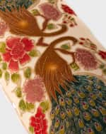 Image 5 of 5: Haute House Blush Peacock Bench, 42"