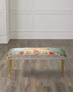 Image 1 of 5: Haute House Blush Peacock Bench, 42"