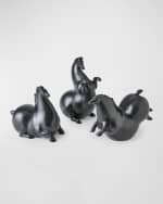 Image 5 of 5: Global Views Libertino Horse Sculpture - Matte Black 