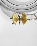 Image 4 of 4: Michael Aram Butterfly Ginkgo Double Bowl