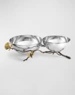 Image 1 of 4: Michael Aram Butterfly Ginkgo Double Bowl