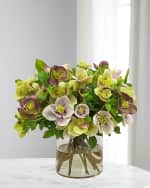 Image 1 of 2: Winward Home Hellebores in Cylinder Vase 
