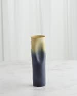 Image 1 of 3: Global Views Indent Ceramic Vase, Skinny 