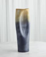 Image 1 of 5: Global Views Indent Ceramic Vase, Large 
