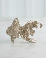Image 3 of 3: Global Views Angelfish Sculpture, Silver Leaf