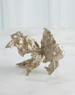 Image 1 of 3: Global Views Angelfish Sculpture, Silver Leaf