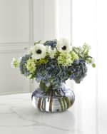 Image 1 of 3: John-Richard Collection Sapphire Blue Floral Arrangement 
