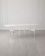 Image 1 of 5: Global Views Radius Dining Table, 96" 