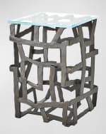 Image 2 of 4: Global Views Fragments End Table 
