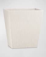 Image 1 of 2: Labrazel Reed Linen Wastebasket