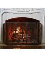 Image 2 of 2: Jan Barboglio Maya Triple-Panel Fireplace Screen