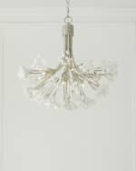 Image 3 of 5: John-Richard Collection Quartz Crystal 30" 9-Light Chandelier