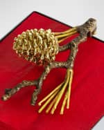 Image 4 of 4: Michael Aram Pine Cone Cocktail Napkin Holder 