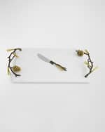 Image 1 of 5: Michael Aram Pine Cone Cheeseboard with Knife 