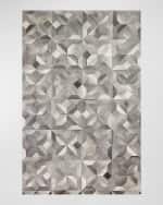 Image 1 of 4: Nixon Hairhide Rug, 3' x 8'
