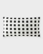 Image 1 of 2: Callisto Home Monte Beaded Squares Decorative Pillow, 14" x 24"