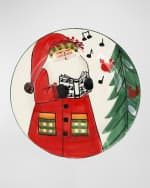 Image 1 of 4: Vietri Old St. Nick 2023 Limited Edition Salad Plate 