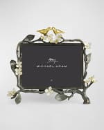 Image 1 of 6: Michael Aram Lovebirds Photo Frame, 5" x 7"