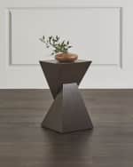 Image 1 of 5: Worlds Away Brevin Oak Accent Table 