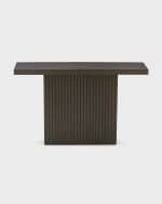 Image 2 of 5: Worlds Away Tanola Oak Console Table
