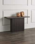 Image 1 of 5: Worlds Away Tanola Oak Console Table