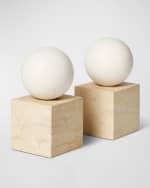 Image 3 of 4: AERIN Odette Bookends, Set of 2 
