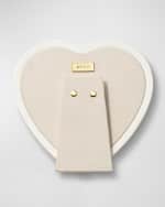 Image 3 of 3: AERIN Piero Heart Faux Shagreen Photo Frame, 6"
