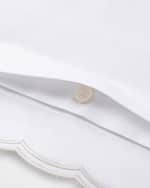 Image 4 of 6: Ralph Lauren Home  Malin Organic Cotton Scallop Standard Sham