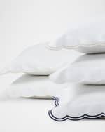 Image 6 of 6: Ralph Lauren Home  Malin Organic Cotton Scallop Standard Sham