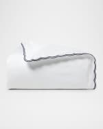 Image 3 of 7: Ralph Lauren Home Malin Scalloped Organic Cotton Duvet Cover , FULL-QUEEN