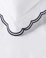 Image 4 of 7: Ralph Lauren Home Malin Scalloped Organic Cotton Duvet Cover , FULL-QUEEN
