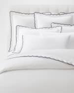 Image 6 of 7: Ralph Lauren Home Malin Scalloped Organic Cotton Duvet Cover , FULL-QUEEN
