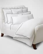 Image 1 of 7: Ralph Lauren Home Malin Scalloped Organic Cotton Duvet Cover , FULL-QUEEN