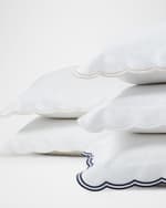 Image 6 of 6: Ralph Lauren Home  Malin Organic Cotton Scallop Euro Sham