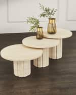 Image 5 of 5: Interlude Home Amerigo Nesting Cocktail Tables, Set of 3