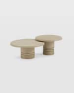 Image 2 of 5: Interlude Home Hunt Nesting Cocktail Tables, Set of 2