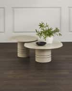 Image 1 of 5: Interlude Home Hunt Nesting Cocktail Tables, Set of 2