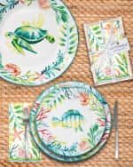 Image 2 of 2: Le Cadeaux La Mer Dinner Plates, Set of 4