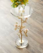 Image 3 of 4: John-Richard Collection Corolla Butterfly Martini Table 
