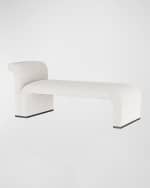 Image 1 of 5: Arteriors Weaver Bouclé Chaise
