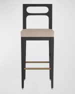 Image 2 of 4: Arteriors Thaden Bar Stool, 30"