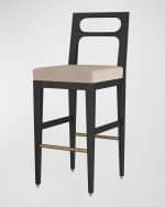 Image 3 of 4: Arteriors Thaden Bar Stool, 30"