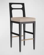 Image 1 of 4: Arteriors Thaden Bar Stool, 30"