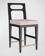 Image 1 of 4: Arteriors Thaden Counter Stool, 23.5"