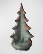 Image 1 of 4: Simon Pearce Moss Glen Pottery Evergreen Tree in Gift Box, 6"