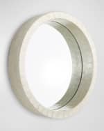 Image 2 of 2: 24" Round Capiz Mirror Designed By J. Kent Martin